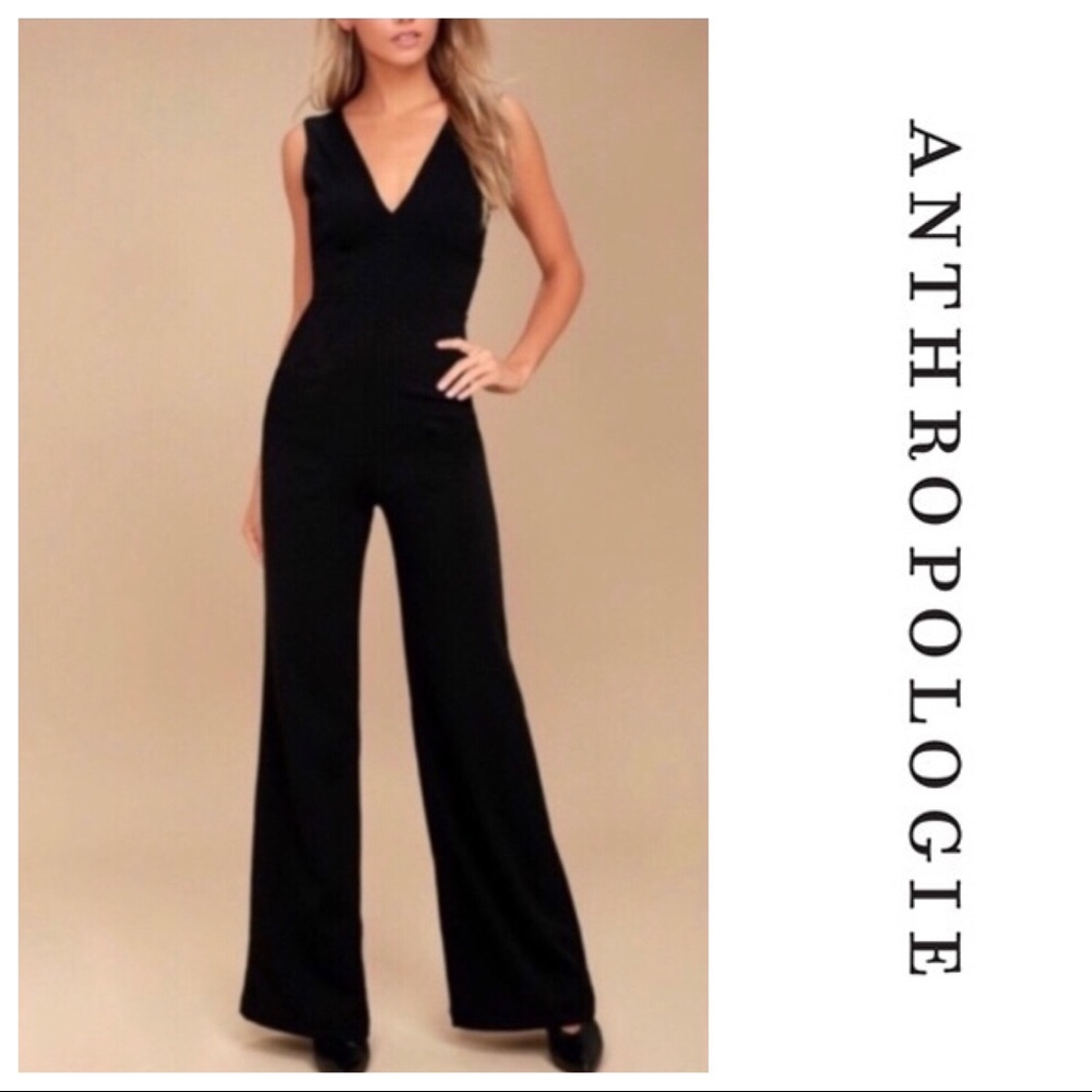 ⭐️Anthropologie⭐️Drew black jumpsuit 🆕